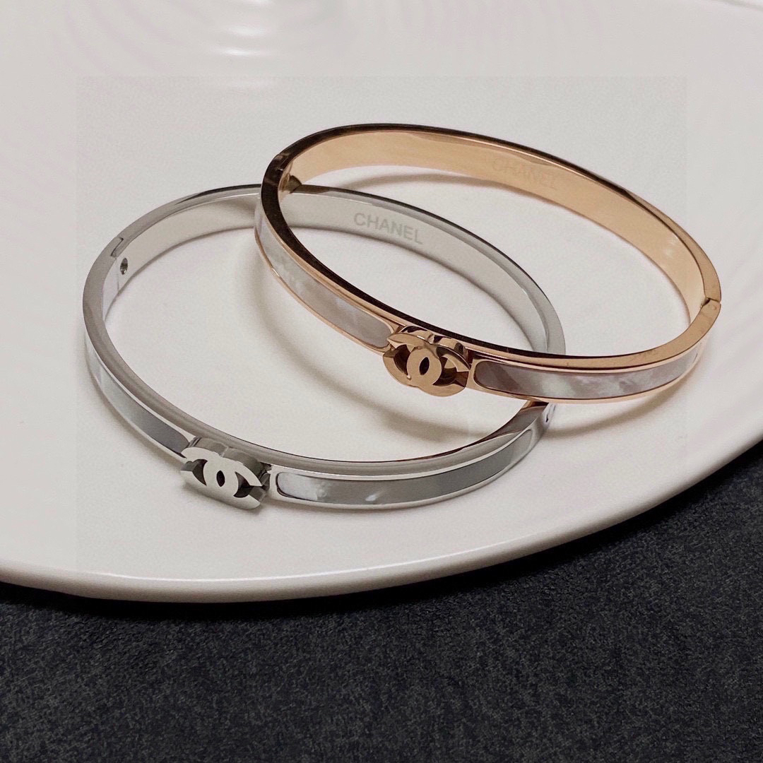 Chanel Mother of Pearl Chunky Bracelet