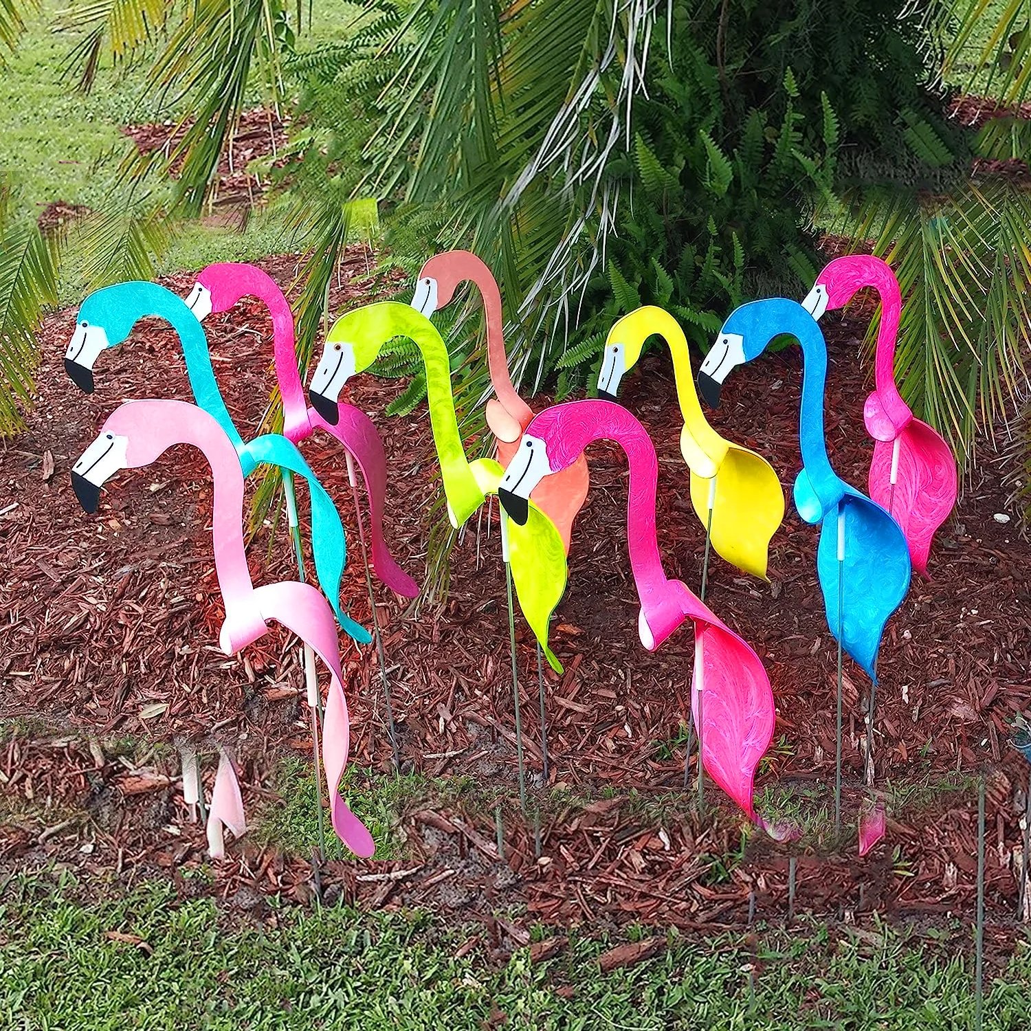 (🔥Last Day Promotion-SAVE 50% OFF)🦩Swirl Bird-a whimsical and dynamic bird that spins with the slight garden breeze💐Buy More Save More