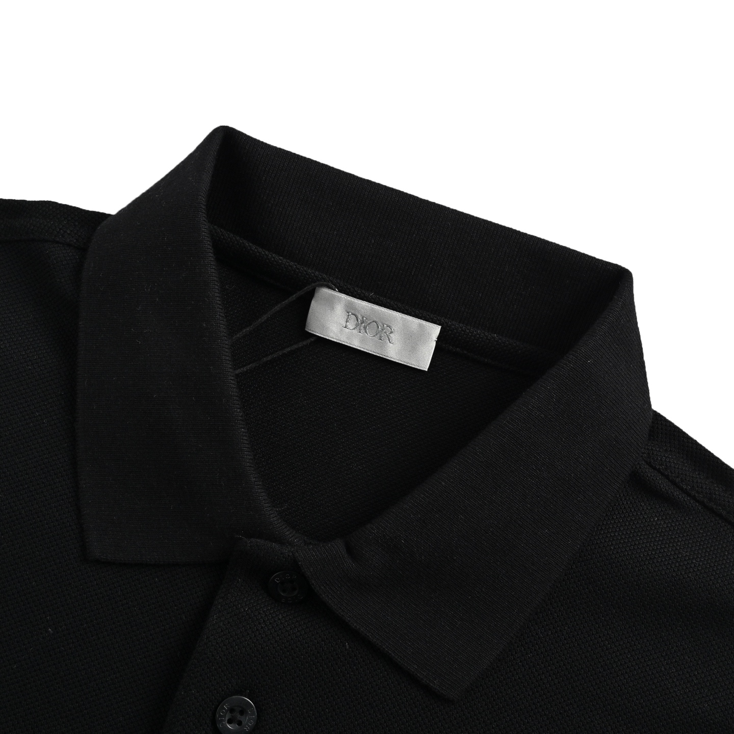 Dior 25ss square logo embroidered letters Polo short sleeve