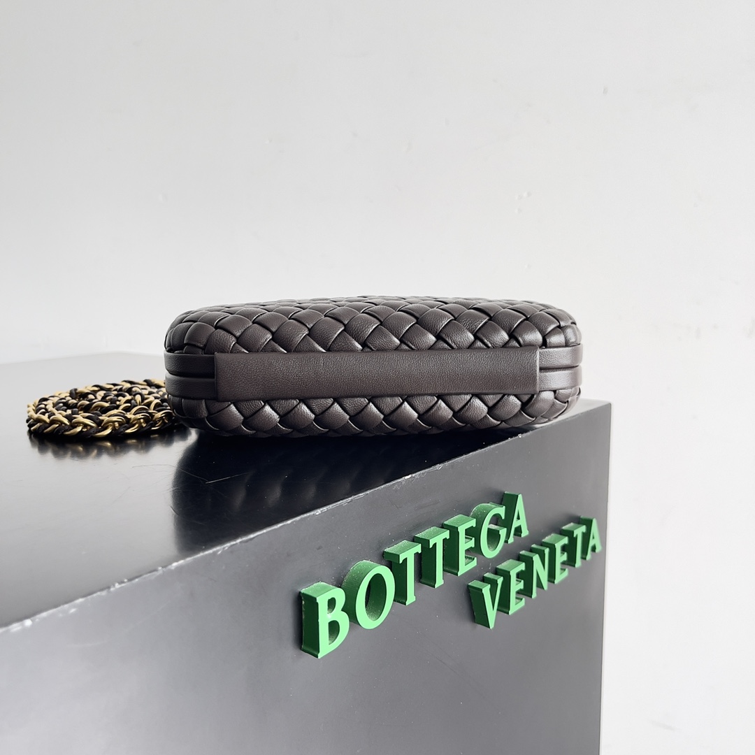 Bottega Veneta 24 Spring Fashion Braided Chain Evening Bag 776662