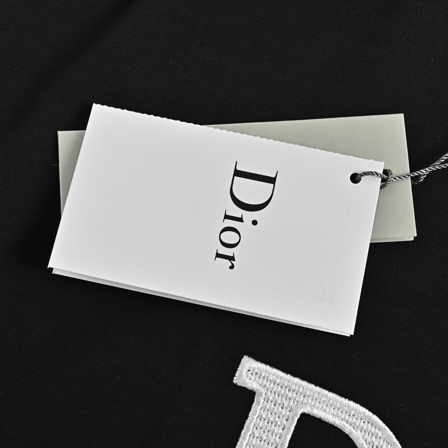 Dior 25ss embroidered logo lettering short sleeve