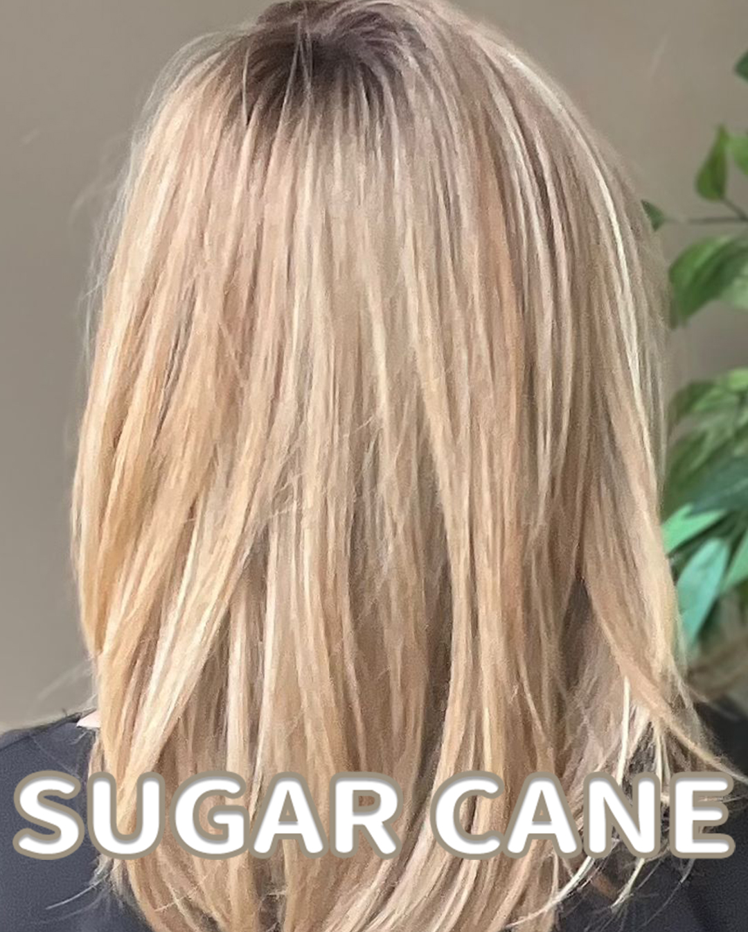 Shoulder-Length Layered Wig With Side Part