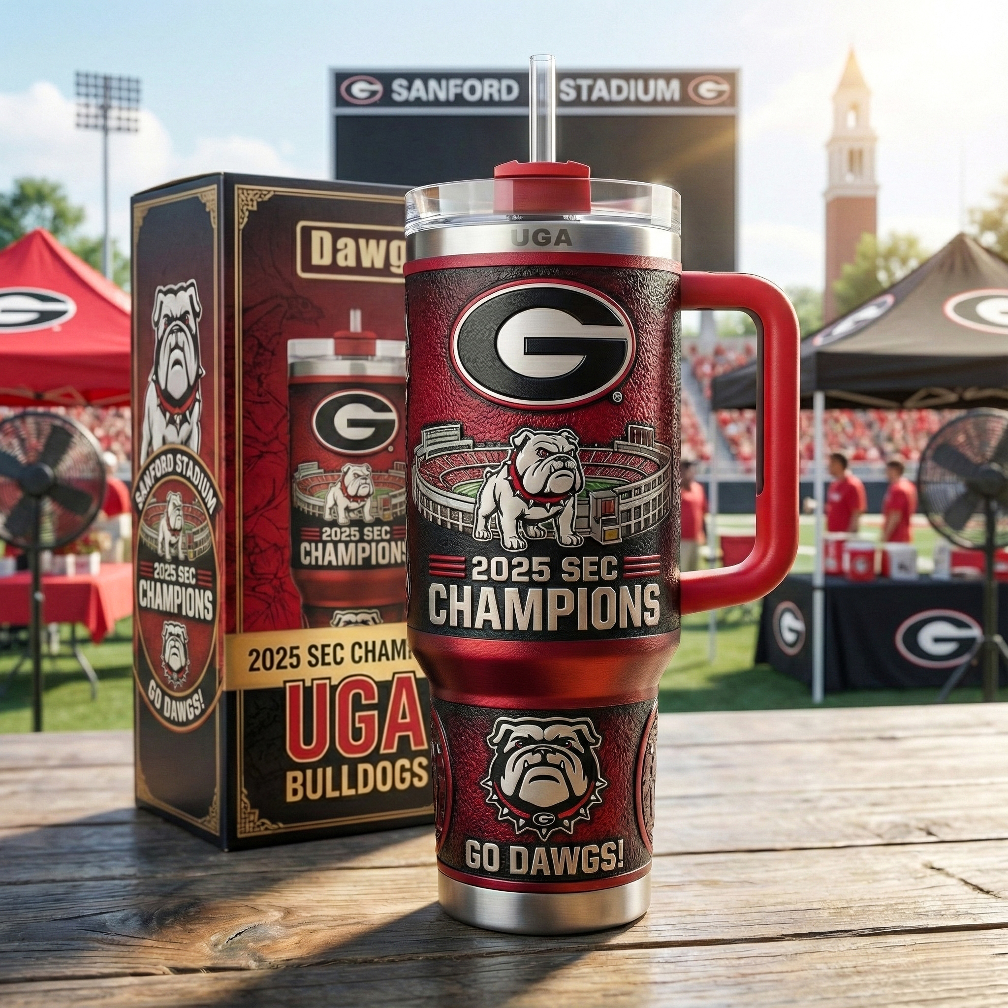 2025 SEC Champions UGA Bulldogs Limited Edition Tumbler