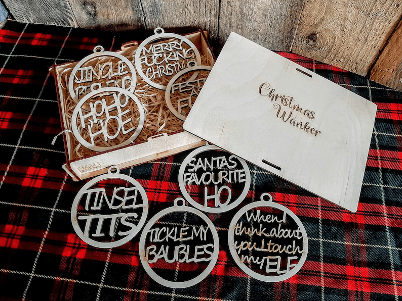 Novel Christmas decorations in box