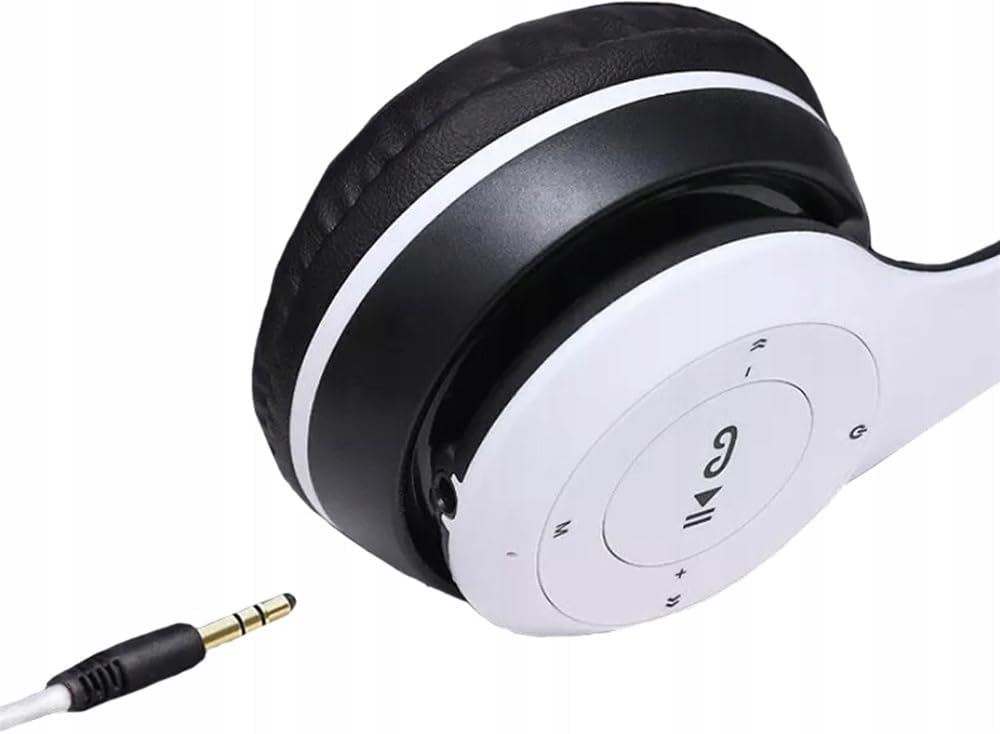 Wireless headphones with built-in microphone and radio. Foldable wireless headphones. Bluetooth 5.0 compatible. Capacity: 6 hours of use and 15 hours of standby time. Wireless headset