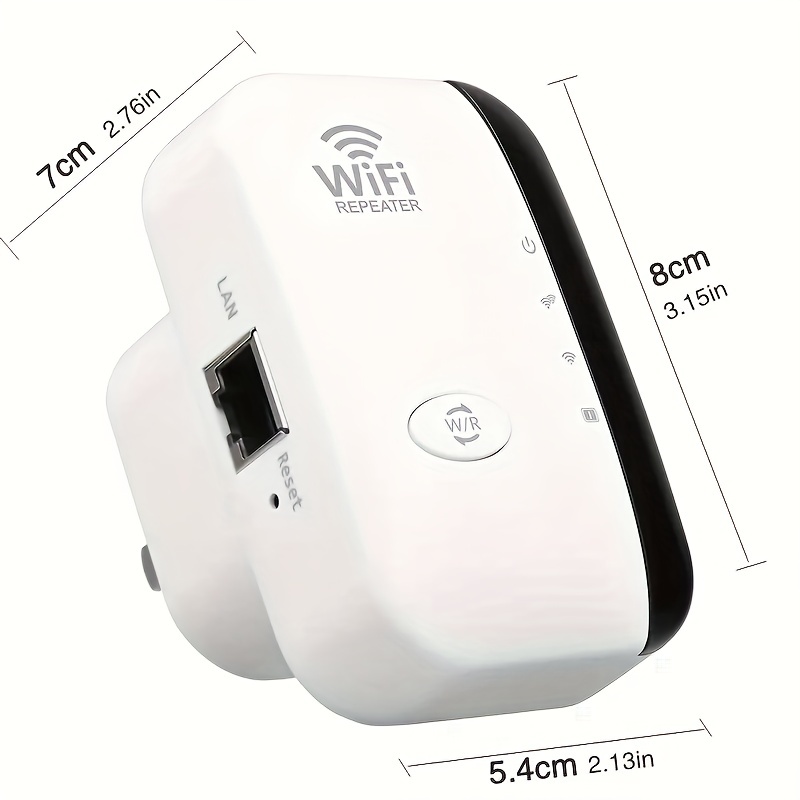 WiFi Extender Signal Booster Up To 2640sq.ft The Newest Generation, Wireless Internet Repeater, Long Range Amplifier With Ethernet Port, Access Point, 1-Tap Setup, Alexa Compatible N300 Gift For Birthday/Easter/Boy/Girlfriend