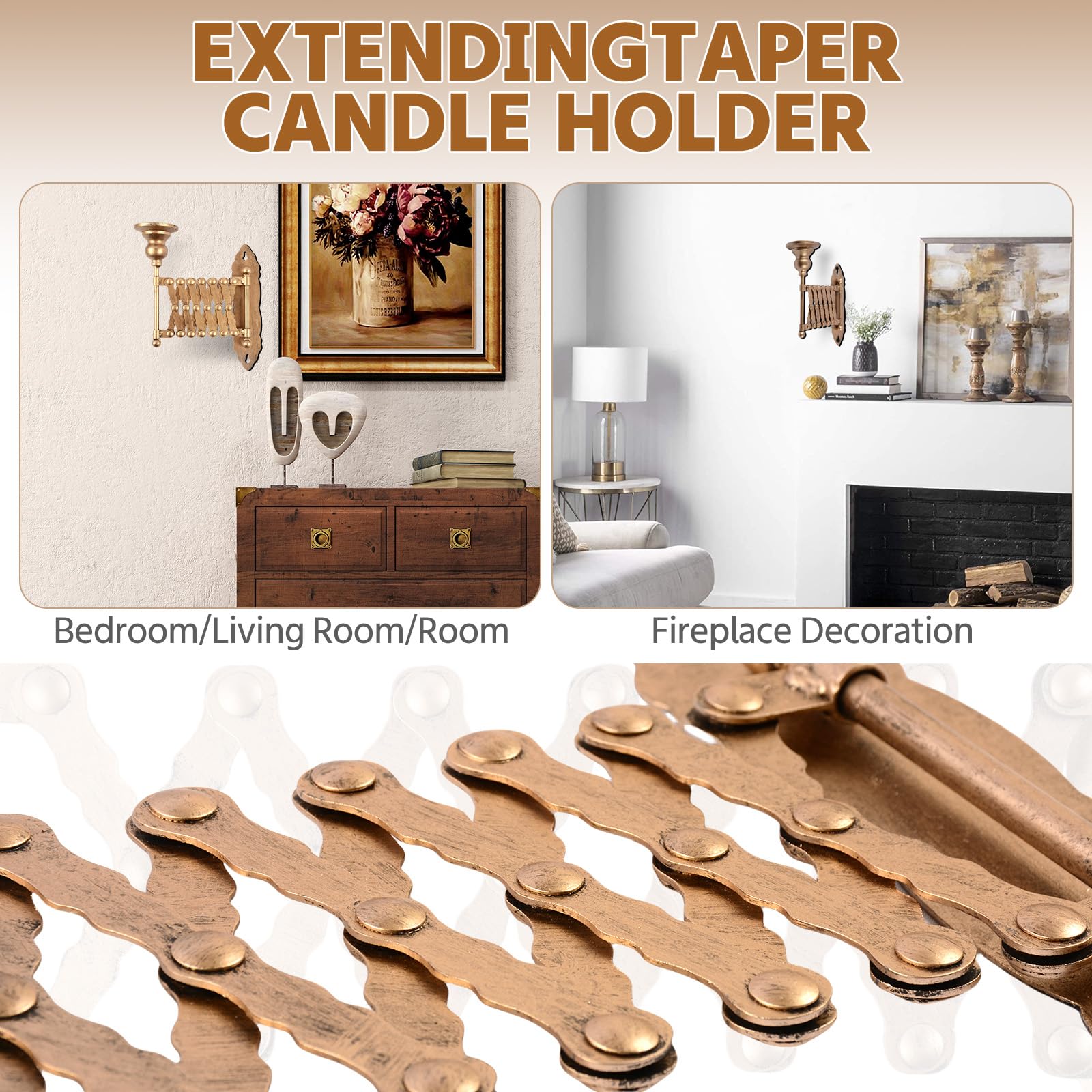 🔥ON SALE🔥Vintage Expanding Taper Candle Holder