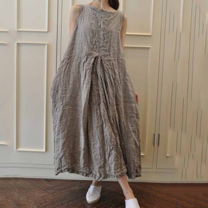 Simple Pinched A Line Maxi Dress