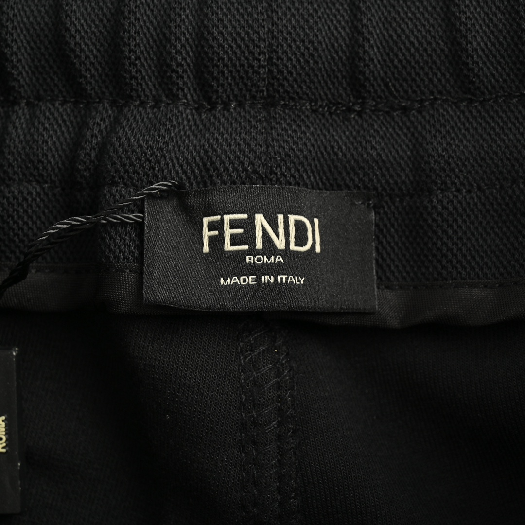 Fendi 24Fw small eye embroidery double F ribbon sports suit trousers