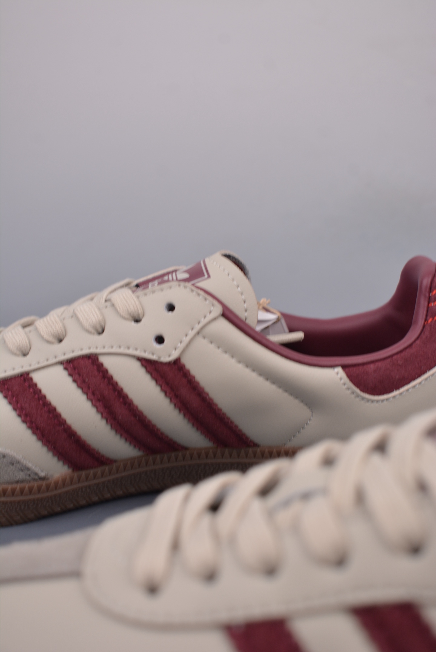 Adidas Originals Samba OG Putty Grey Maroon sneakers ID1482