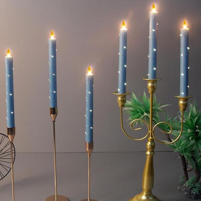 💥ON SALE💥3-Pack LED Flameless Candle With Embedded Star Light String, Button Remote Control✨