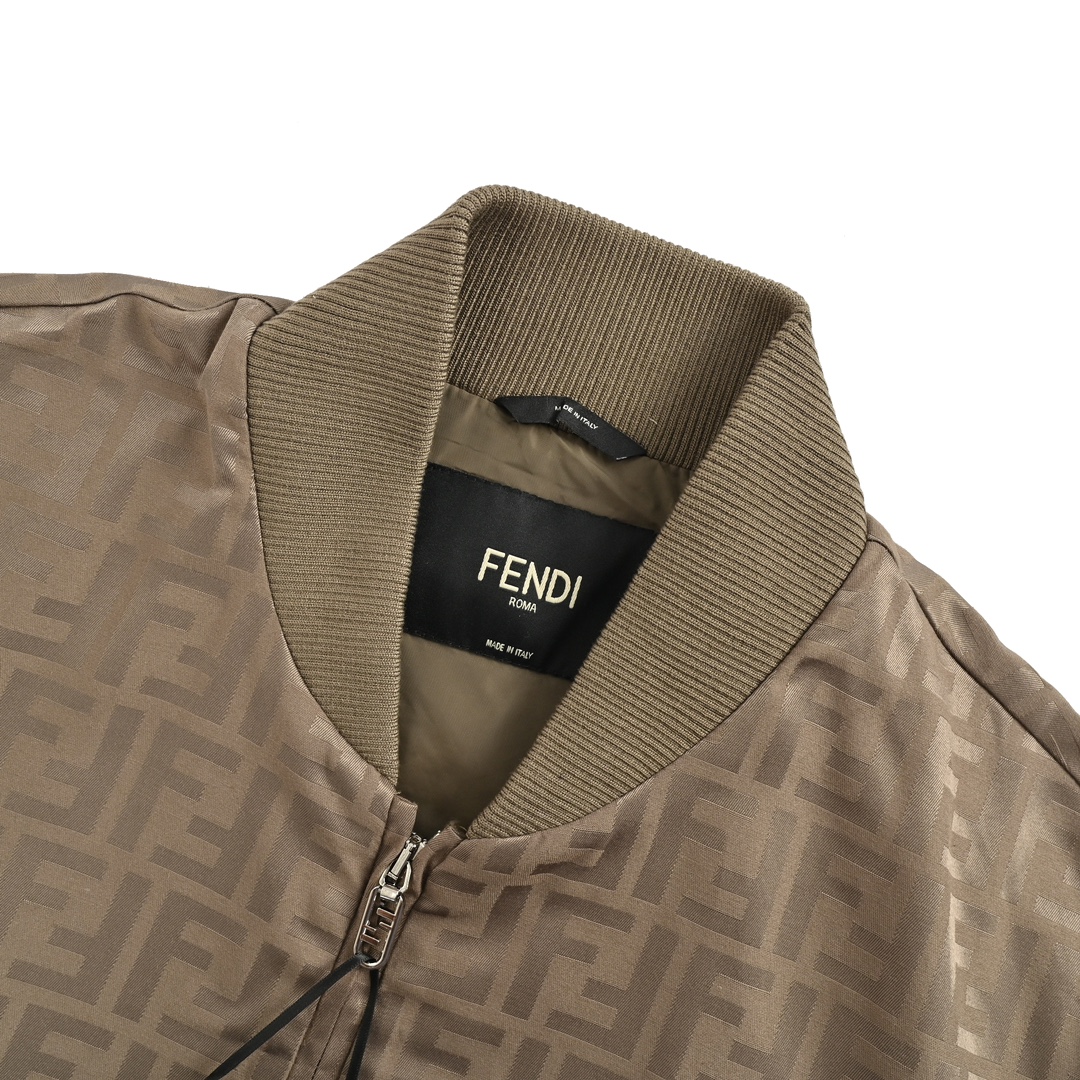 Fendi 24Fw all-over print jacquard jacket