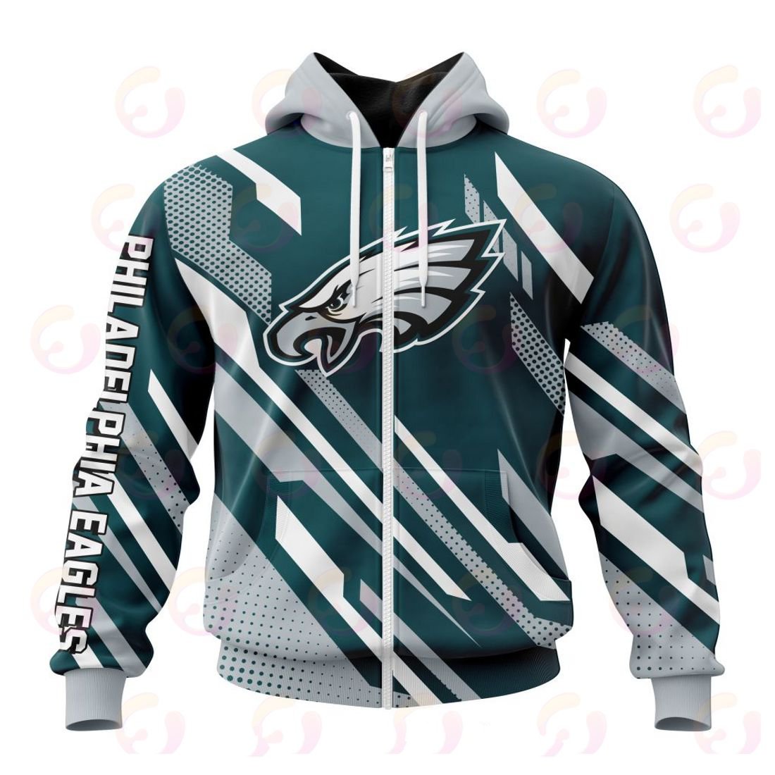 PHILADELPHIA EAGLES 3D HOODIE SPECIAL MOTOCROSS CONCEPT