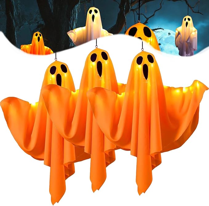 👻👻Halloween Decoration LED Glowing Ghost DIY Modeling Lights