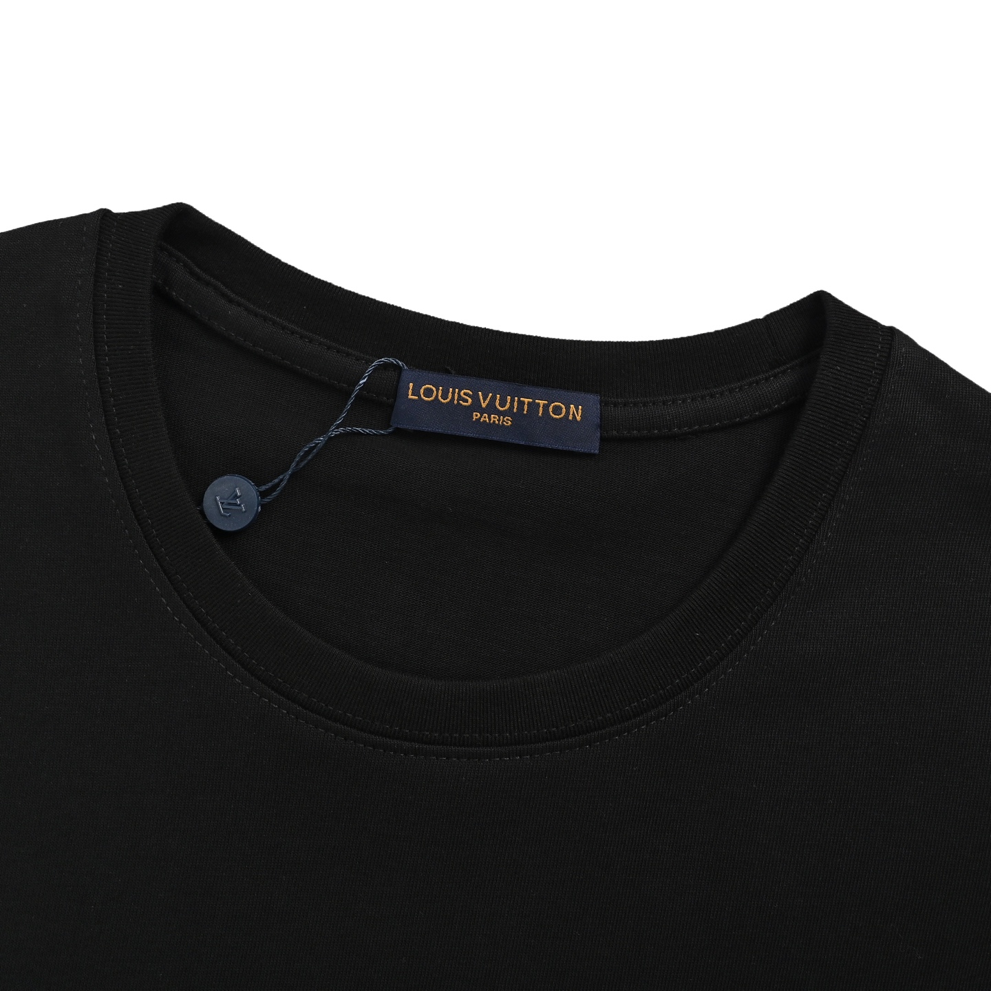 Louis Vuitton 25ss flocked lettering laminated short sleeves