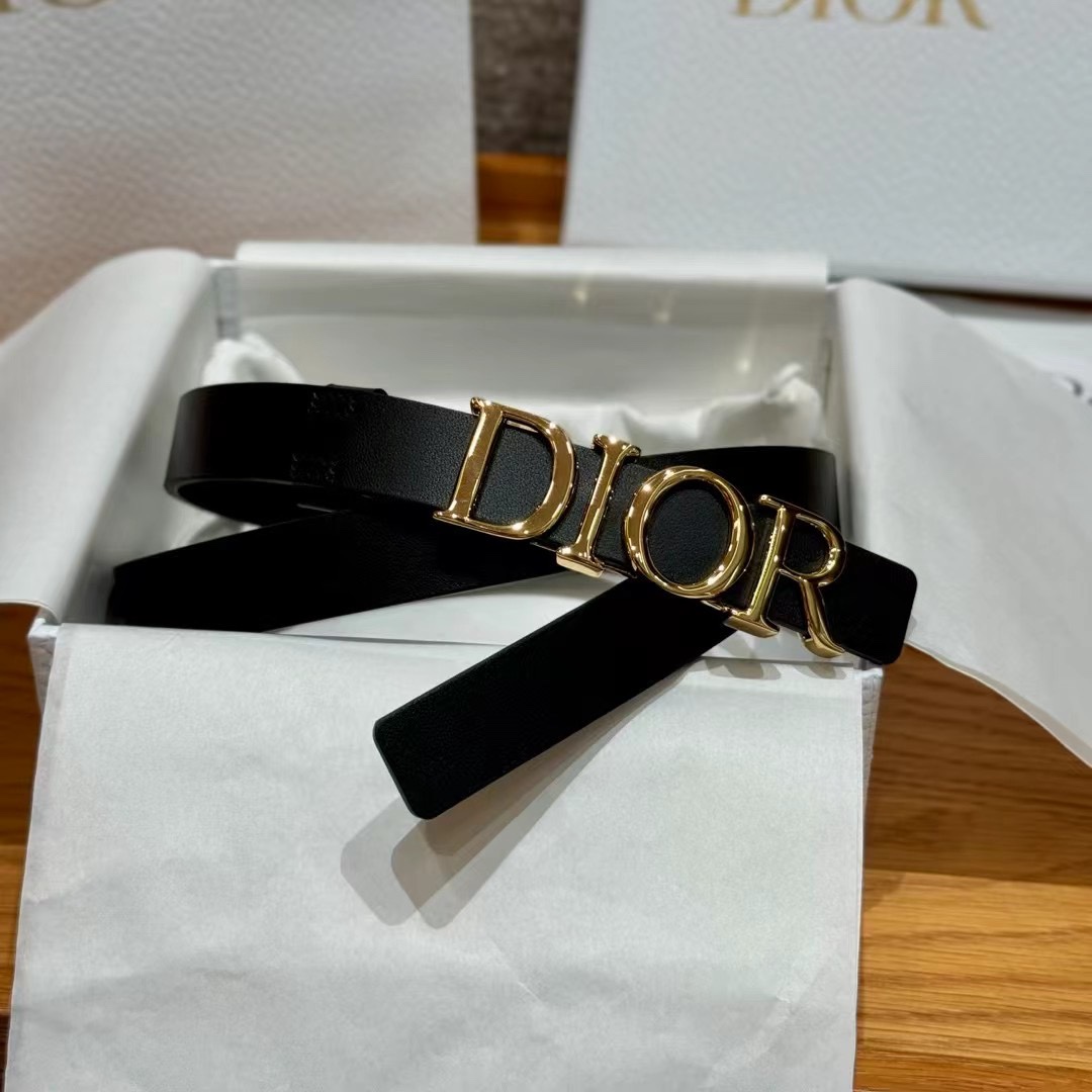 Dior Cowhide Women's Belt 2.0CM Width