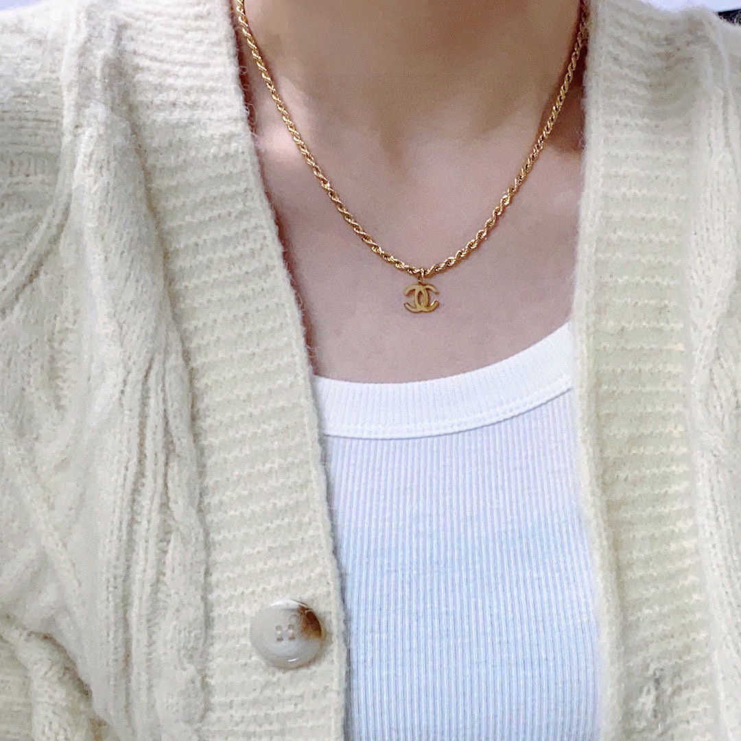 CHAN Braided Chain Necklace