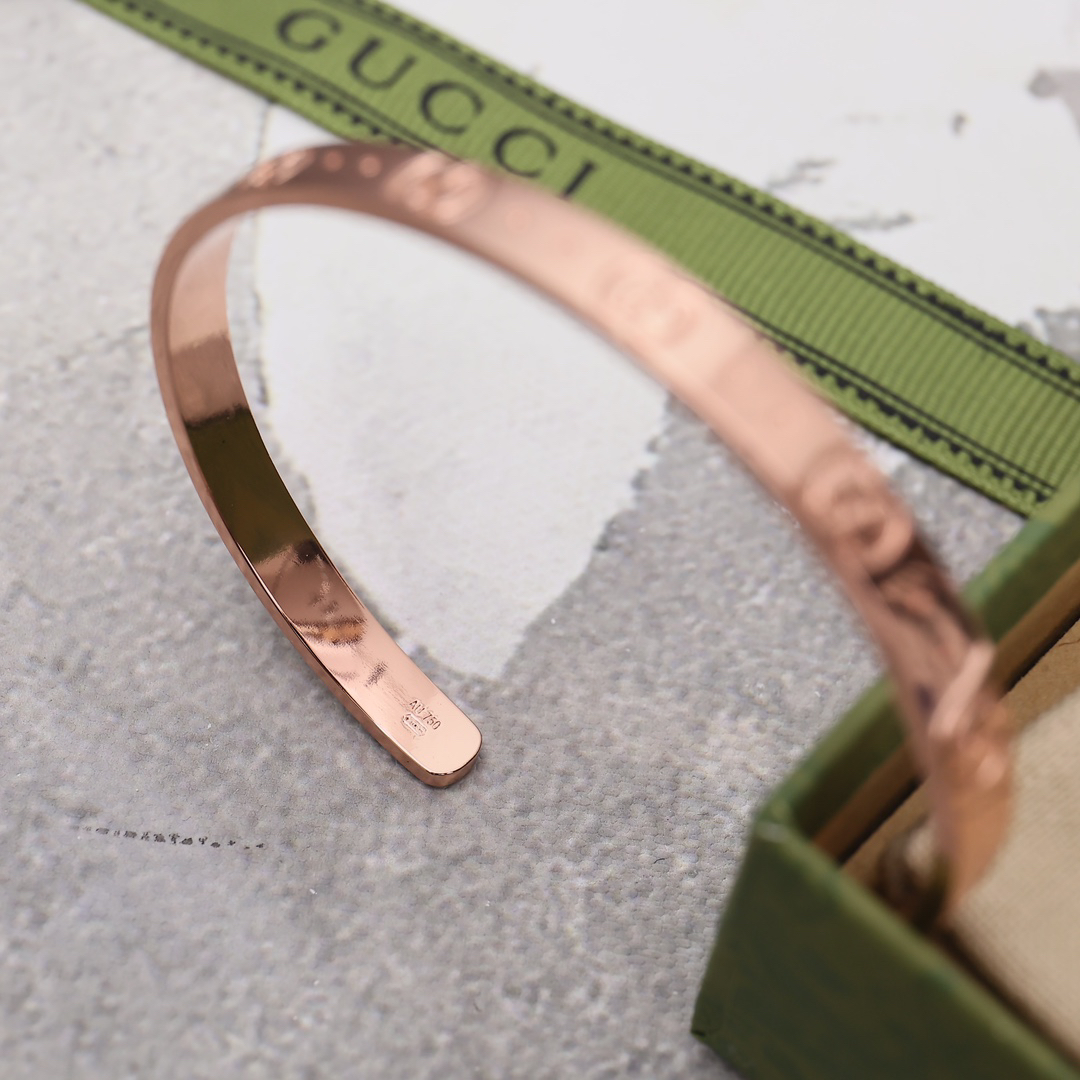 Gucci GG shallow engraving bracelet