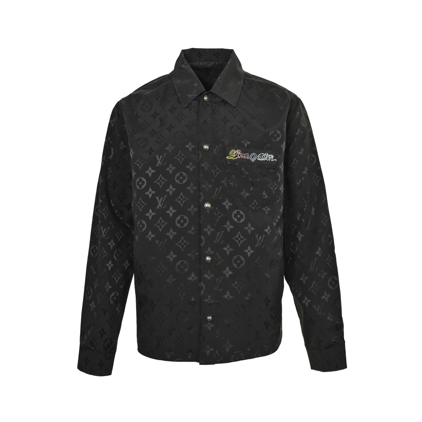 Louis Vuitton 25Fw monogram jacquard diamond shirt jacket