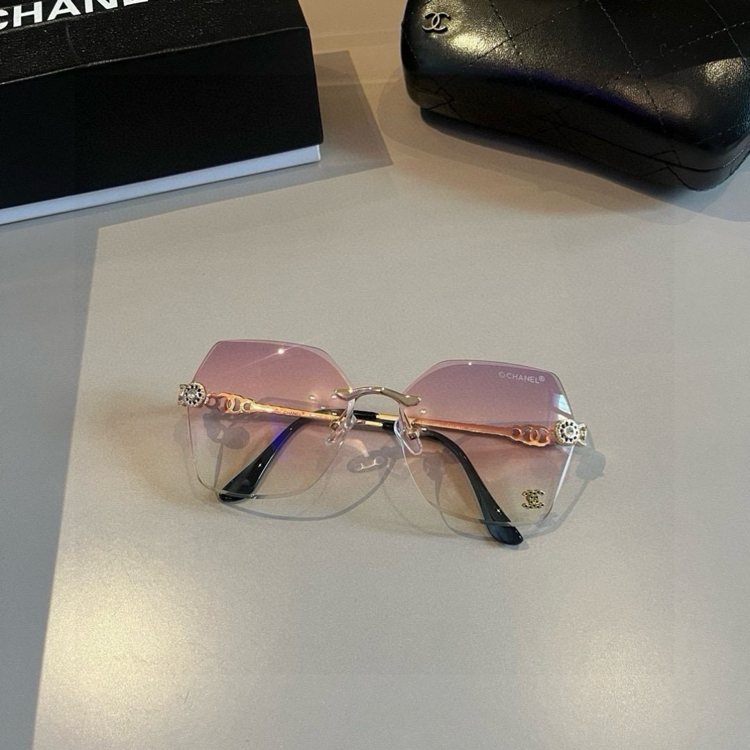 Chanel rimless sunglasses