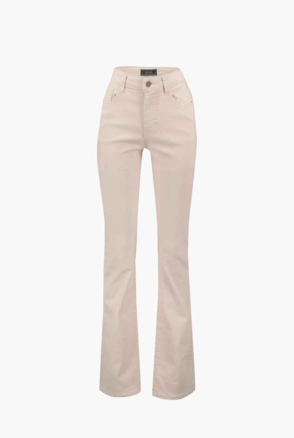 Jeans semi campana de un boton