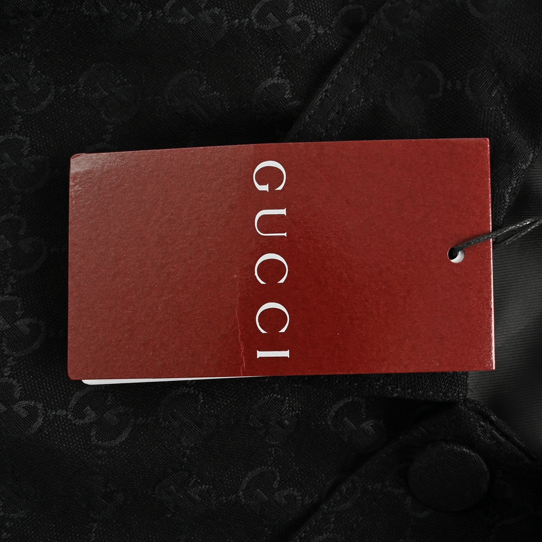 Gucci 24Fw Double G jacquard canvas shirt jacket suit