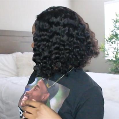 New Affordable Lace Frontal Bob Curly Wig