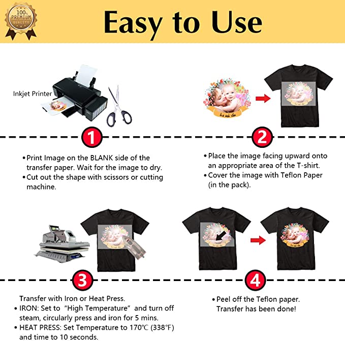 (🔥Last Day Promotion-SAVE 50% OFF)2023 New Upgrated Easy Make Multifunction Thermal Transfer Paper(10 PCS/Set)-BUY 2 GET 1 FREE