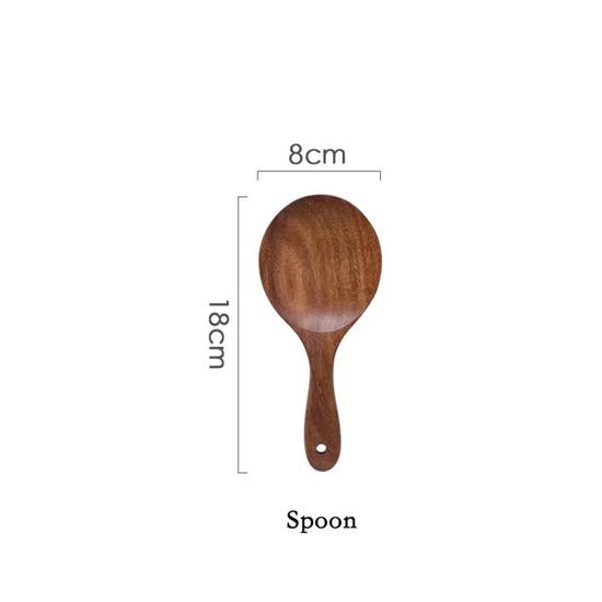 On Sale🔥 Natural Teak Wood Utensil Set