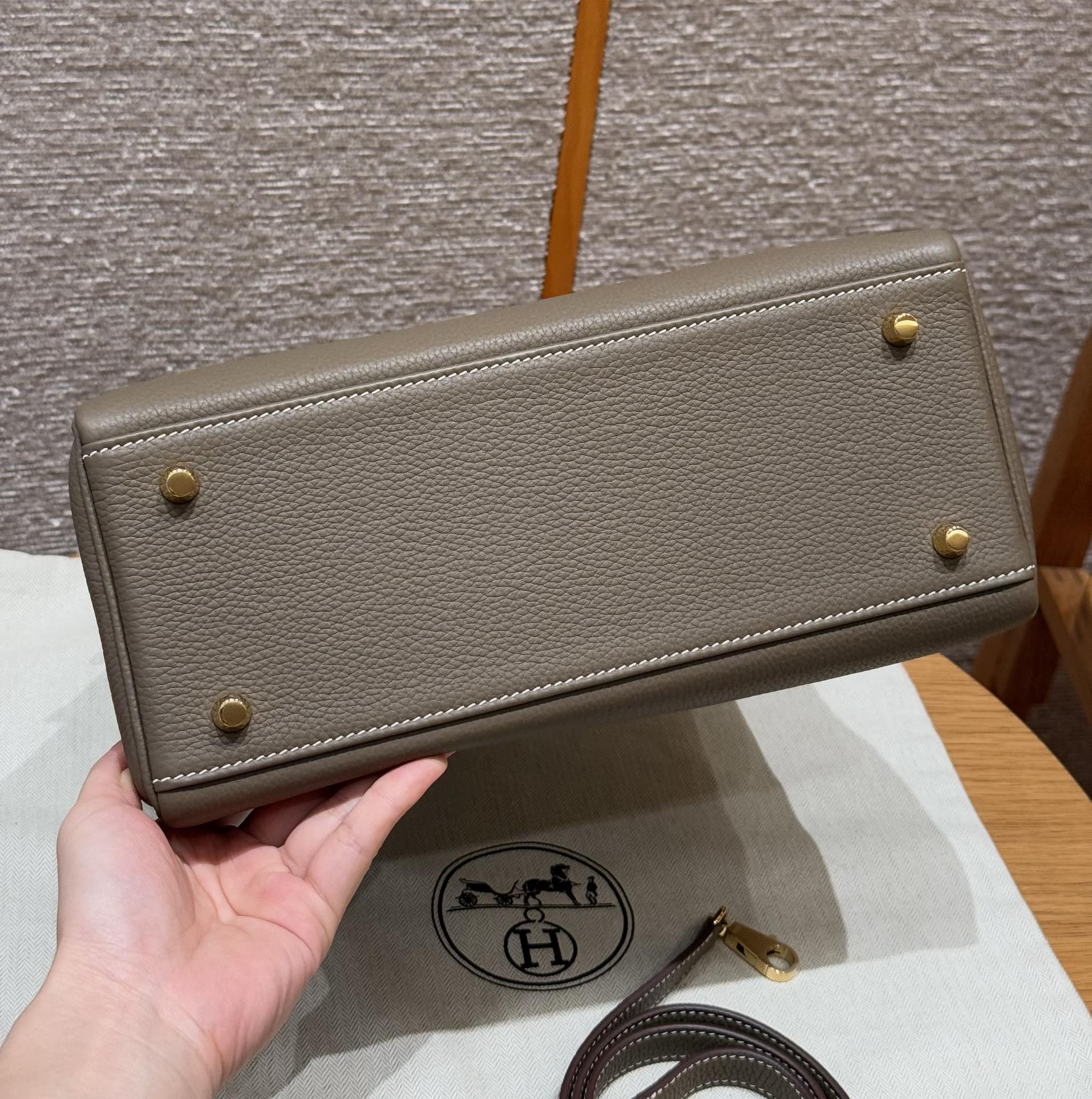 Hermès Kelly 18Etoupe Handbag (Handmade to Order)