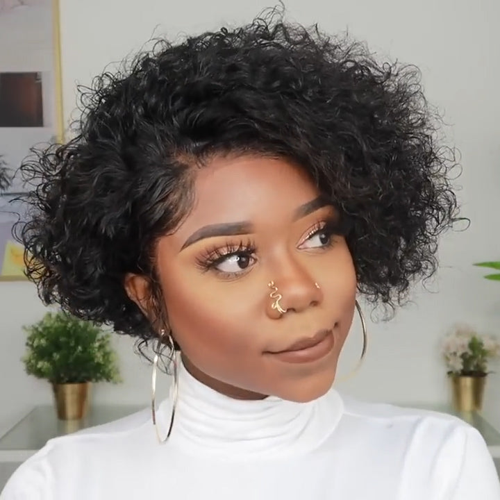 New A Perfect Short Curly Bob Wig