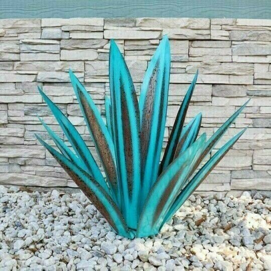 🔥Last Day 50% OFF🔥HandMade Painted Metal Century Plant🔥Buy 2 save 10% & Free Shiping