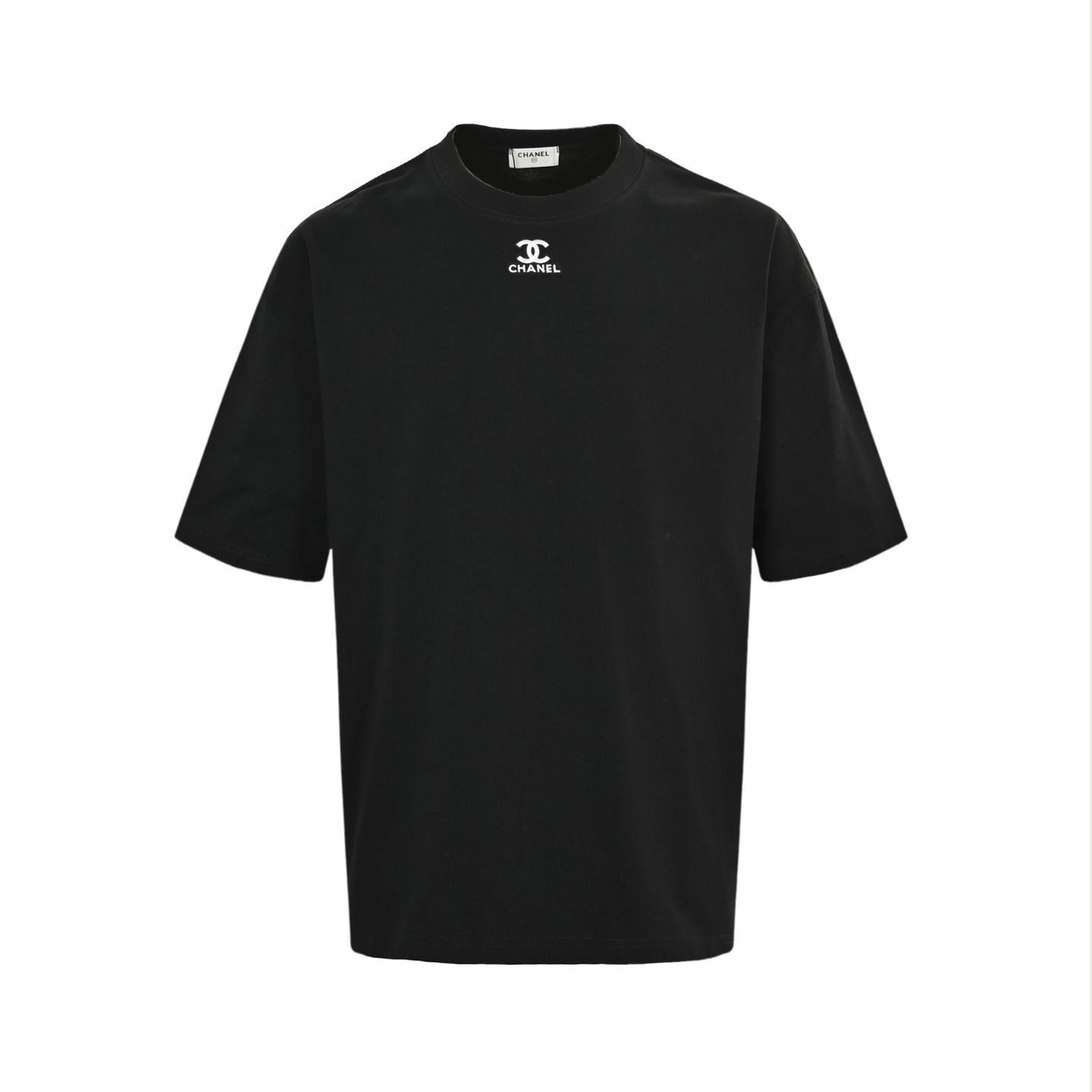 Chanel 25ss collar small logo embroidered short sleeves