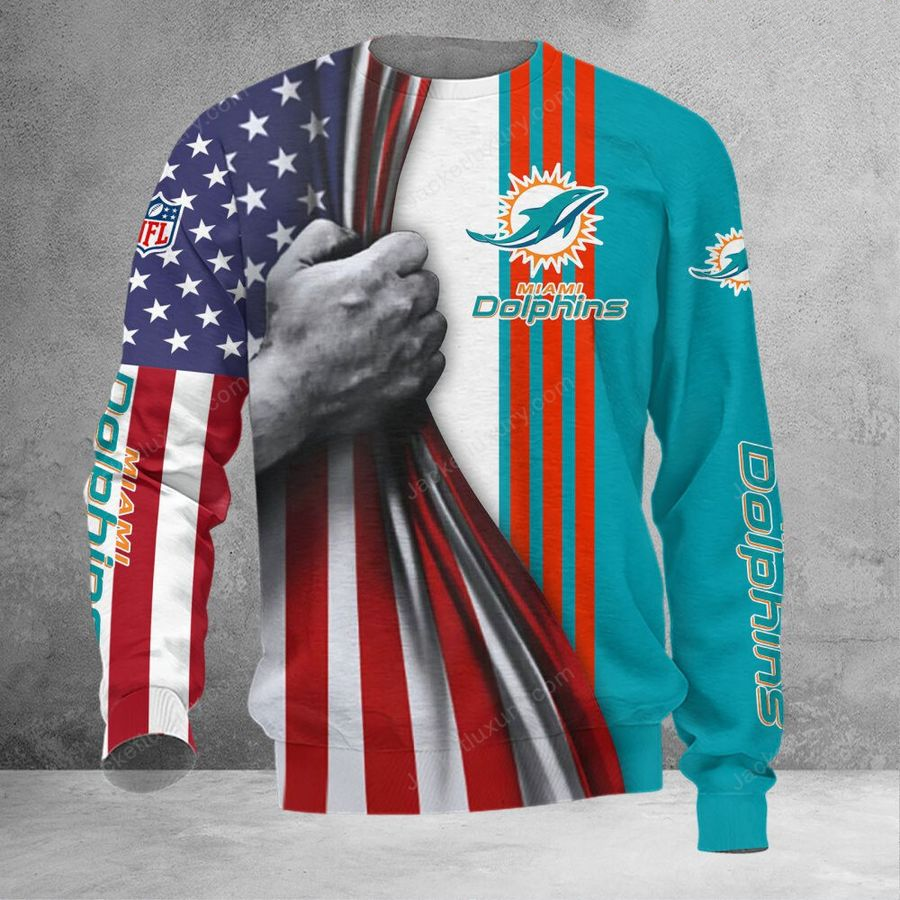 MIAMI DOLPHINS 3D HOODIE SKULL0804