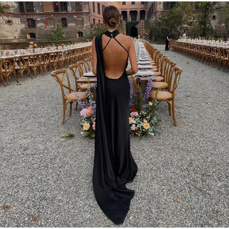 Sexy Backless Long Dress