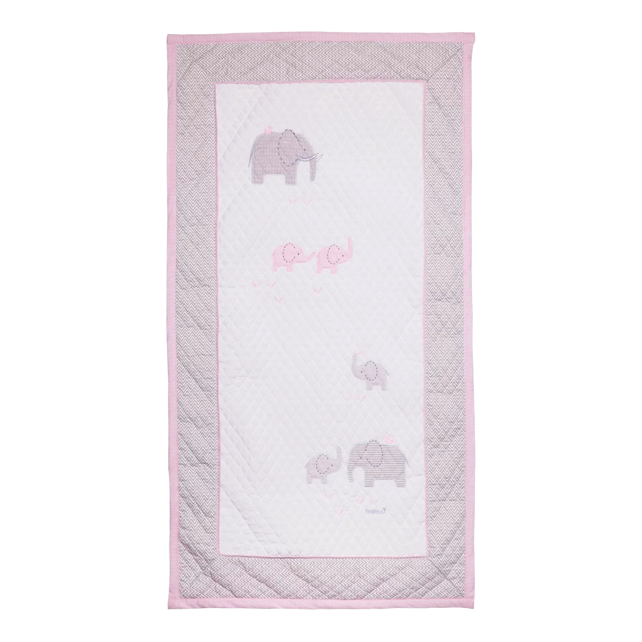 Juego de Cuna Elefante Rosa