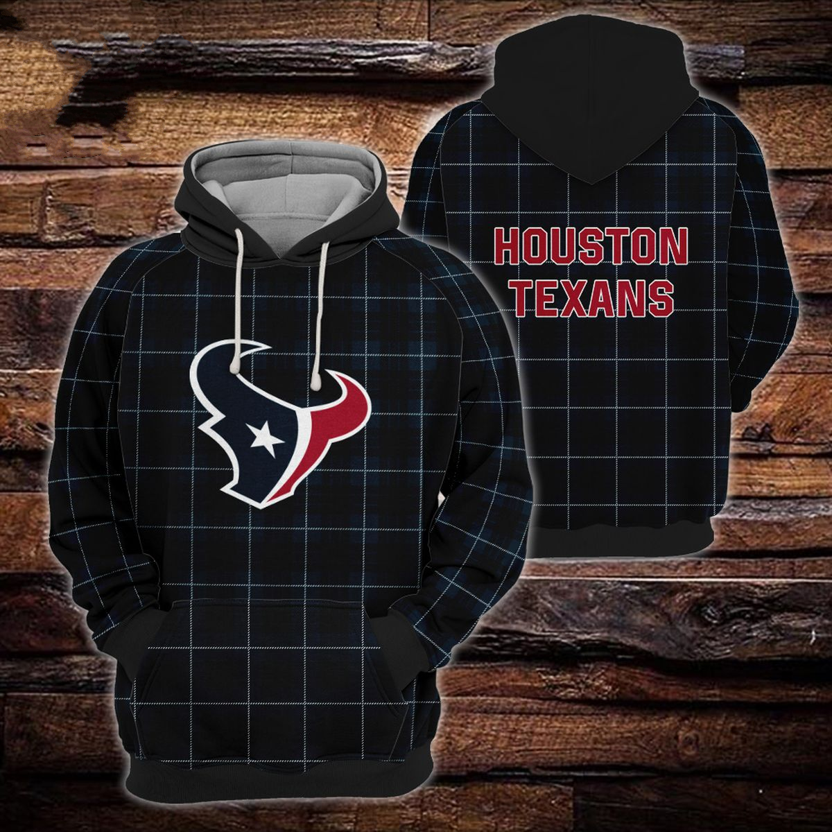 HOUSTON TEXANS 3D HOODIE SKULL101