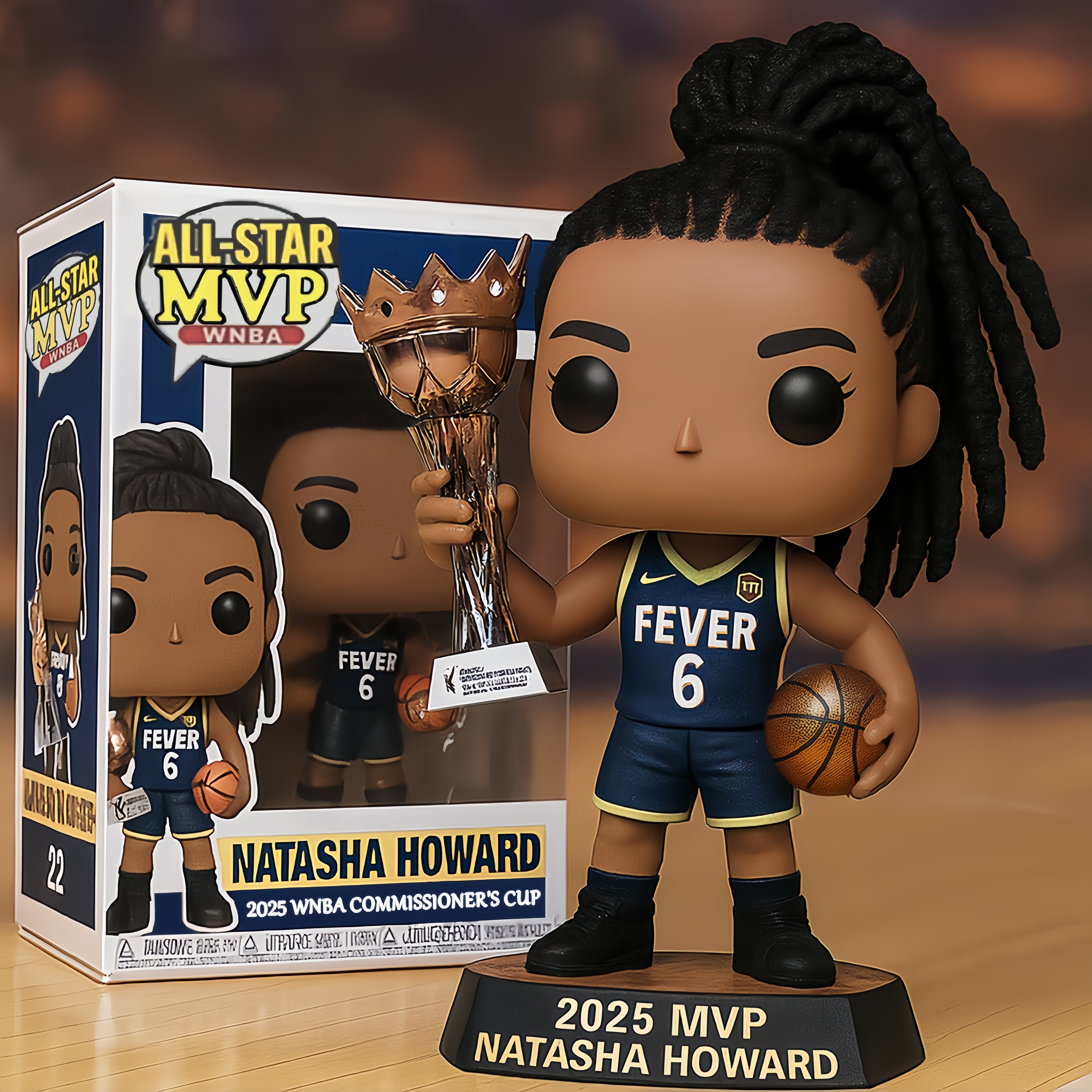 2025 WNBA Commissioner’s Cup Champs Pop  Figure