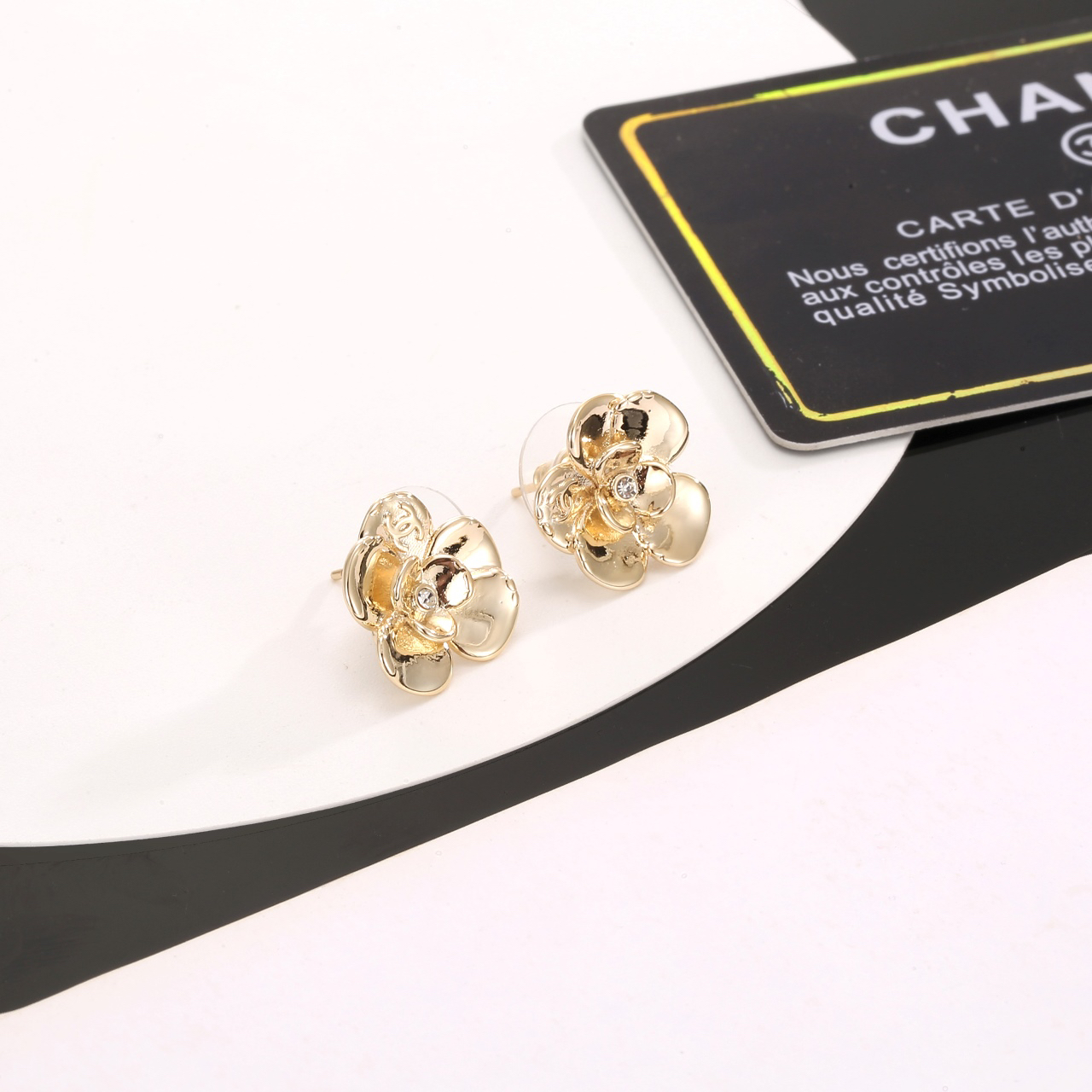Chanel Camellia Earrings