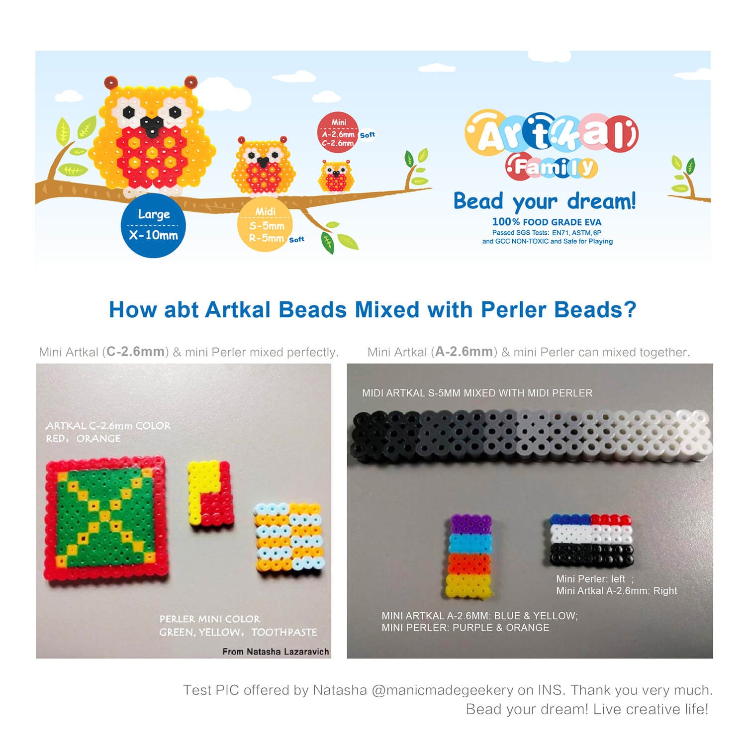 178 bags Mini C-2.6mm Full Color Set 1000 Count Pack (CB1000-F)