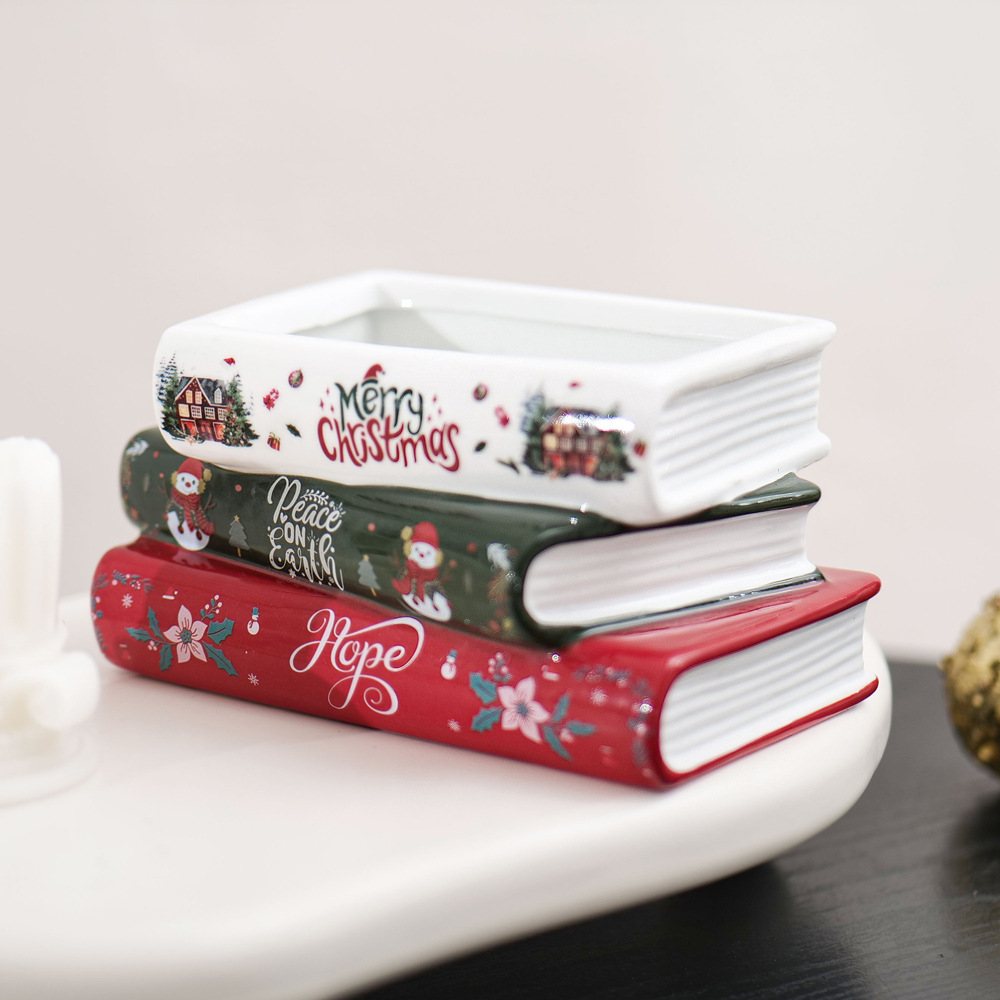 🔥BLACK FRIDAY DEAL🔥Original Unique Ceramic Book-Shaped Decorative Planter