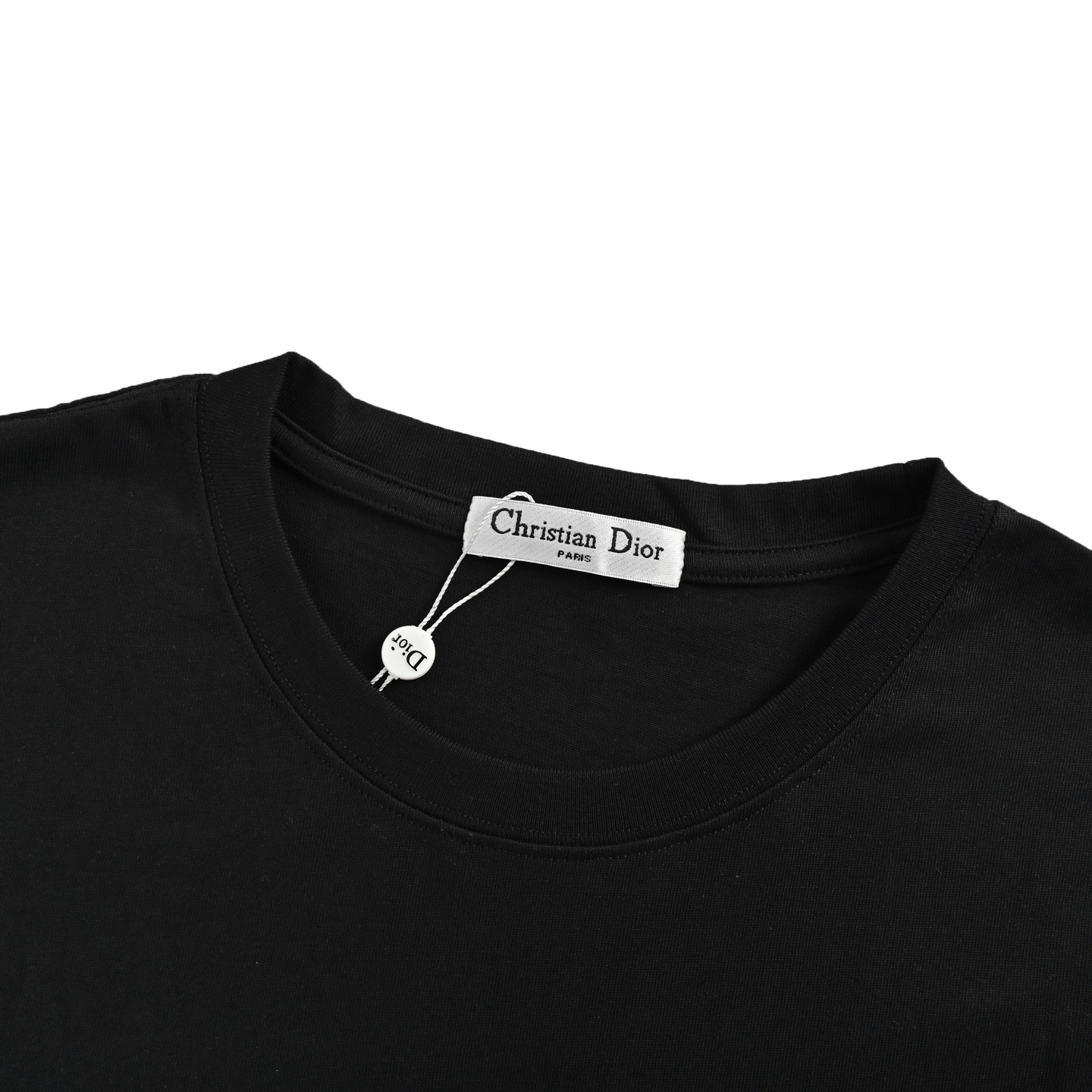 Dior 24ss small letter embroidered short sleeve