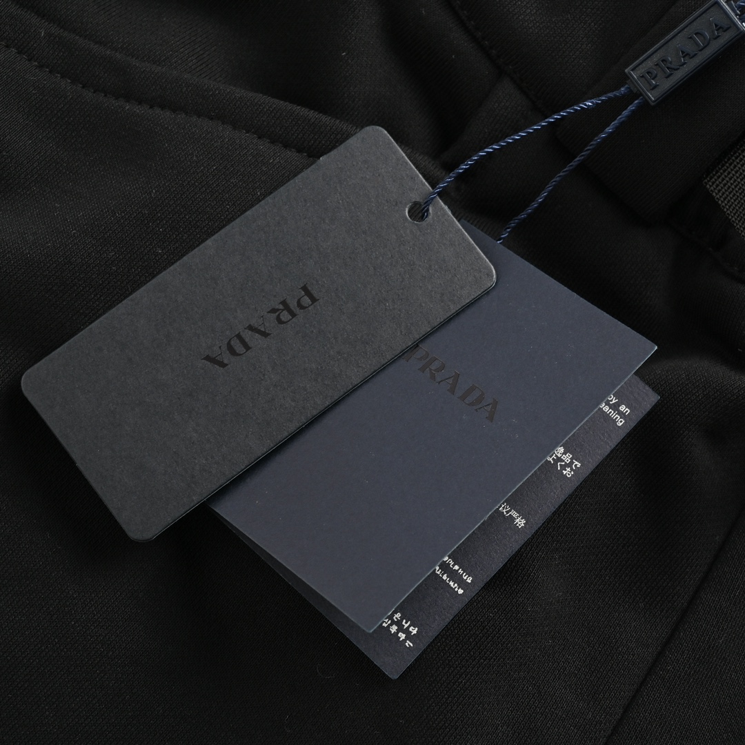 Prada belt buckle triangle logo cargo shorts