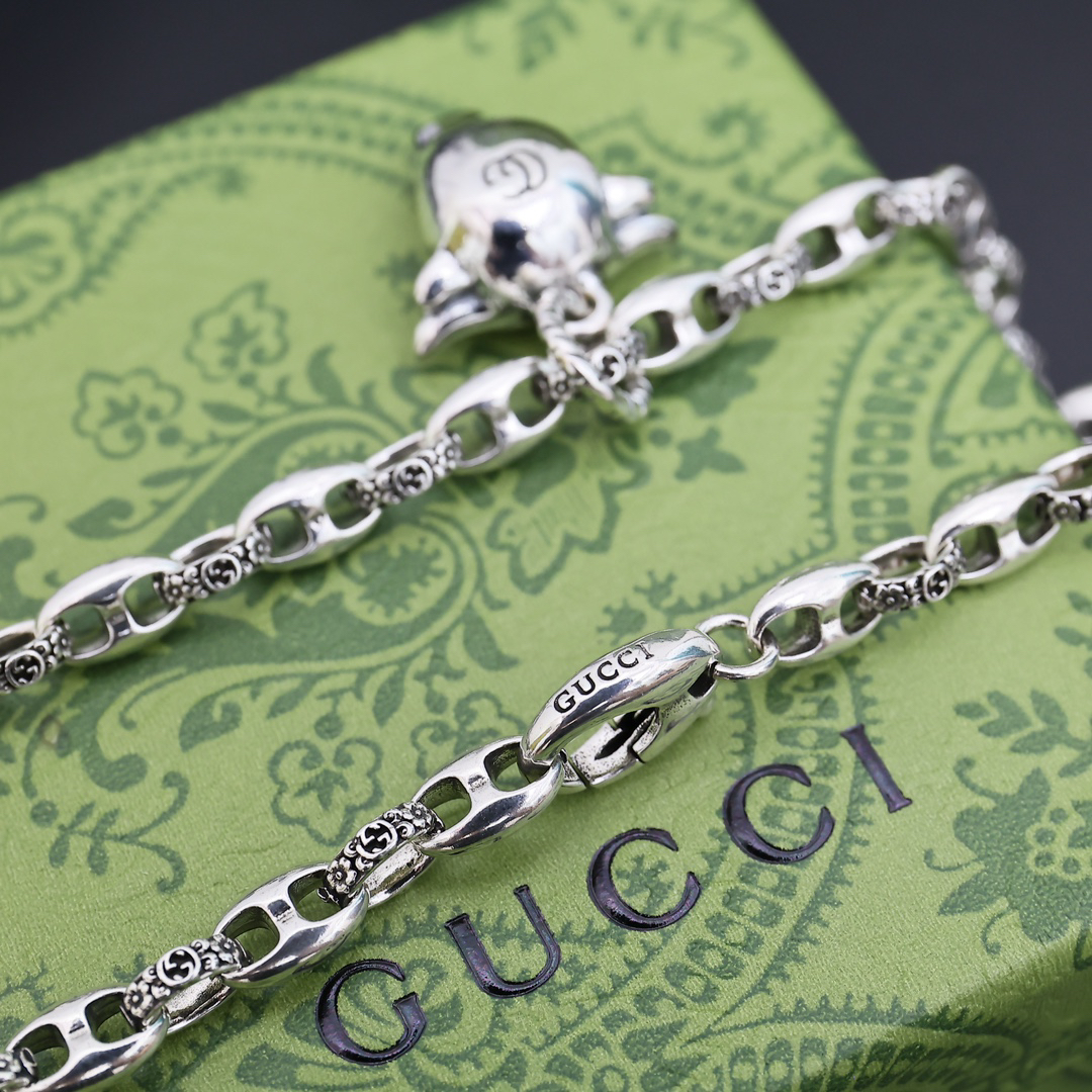 Gucci Bull Head Vintage Necklace