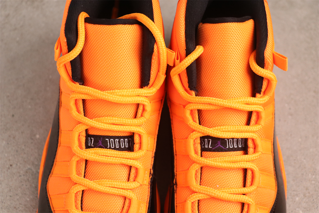 Air Jordan 11 Retro basketball shoes black orange yellow CT8012-800