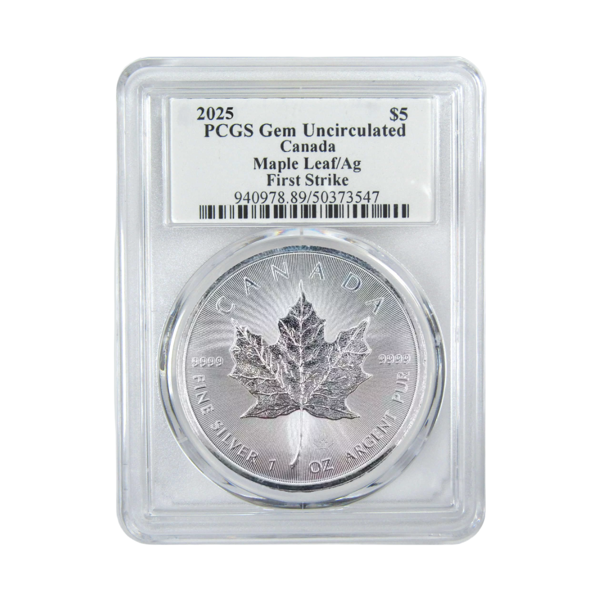 1 Oz 2025 Canadian Silver Maple Leaf Coin BU– 9999 Pure Silver • Limited Release • Limited-Time Factory Price