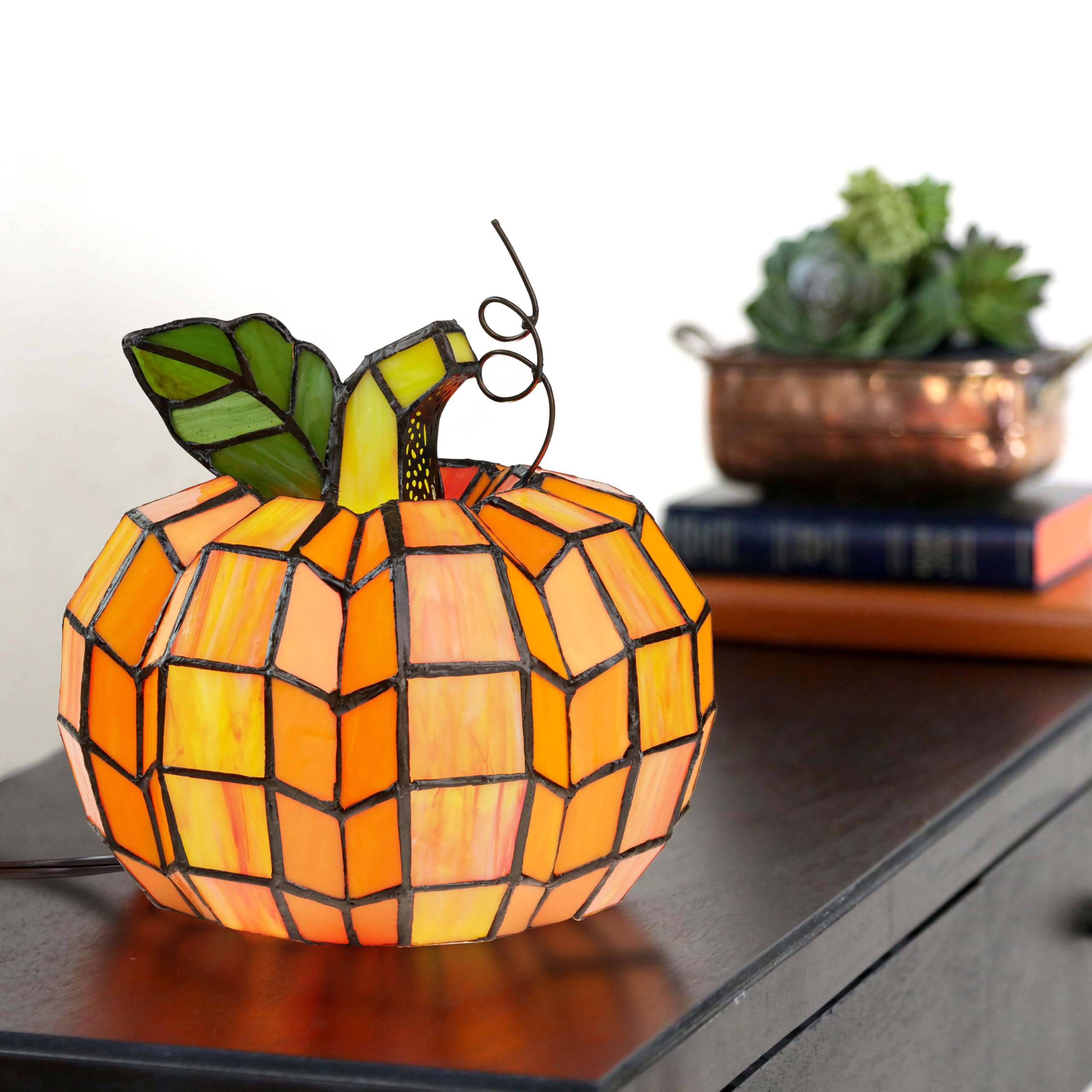 🎃Pumpkin Stained Glass Lamp