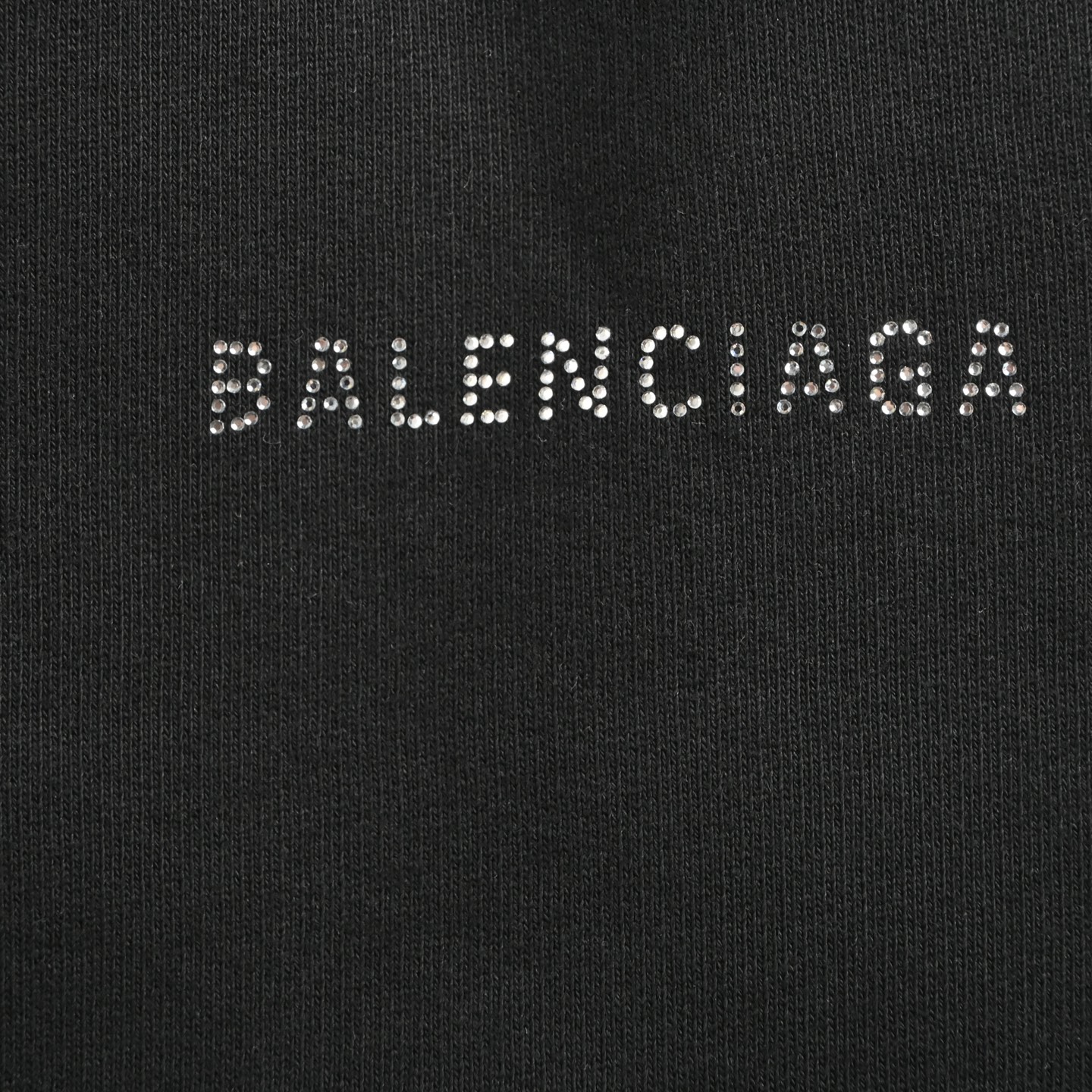 Balenciaga rhinestone logo shorts