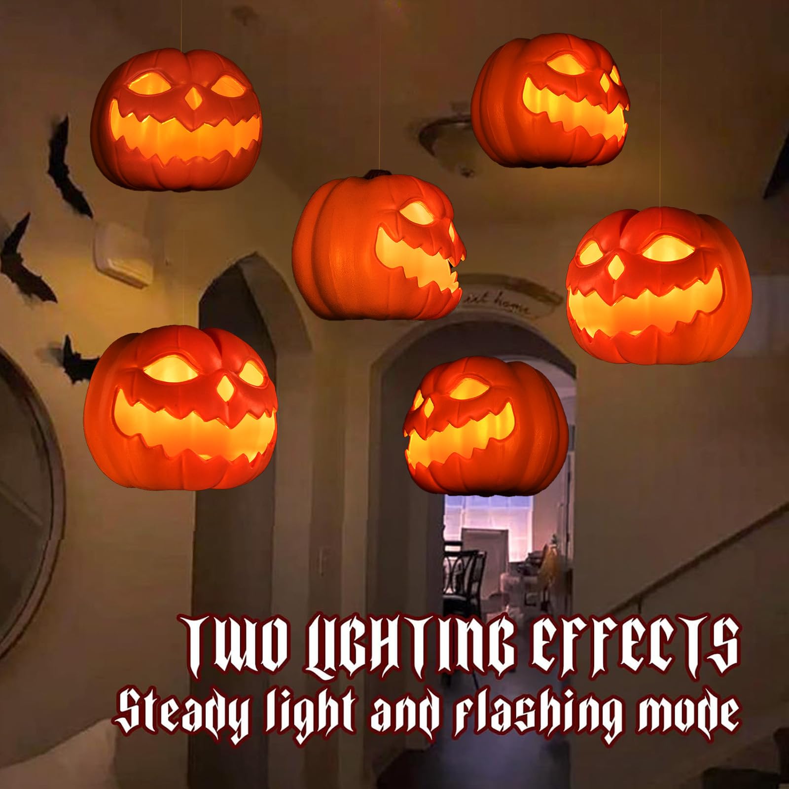 🔥ON SALE - 50% OFF🔥🎃 Flickering LED Floating Pumpkin Lantern with Remote Control