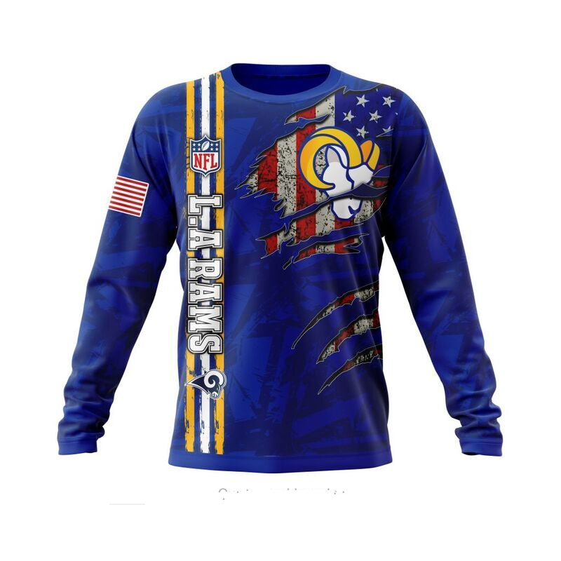 LOS ANGELES RAMS 3D HOODIE SKULL0802